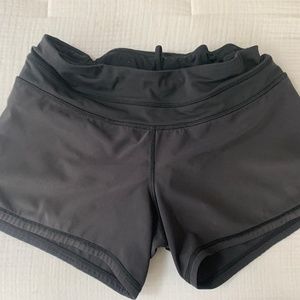 Lululemon running shorts black size 4